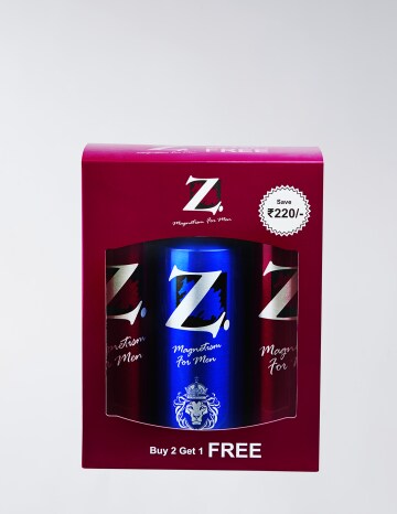 Z-Magnetism for Men Body Spray 2+ 1 Combo
