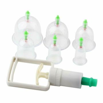 Birud Massage Cans Cups Cupping Kit Massager Body Suction Pumps Hijama Cupping Kit Set 6 Pcs