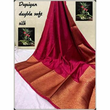 Aatika Silk fabries Banarasi Warm Silk Daybale Saree