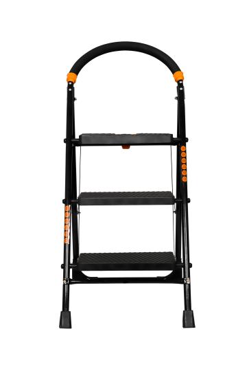 Parasnath Mild Steel Black Diamond Ladder With Wide 3 Steps 3.2 ft