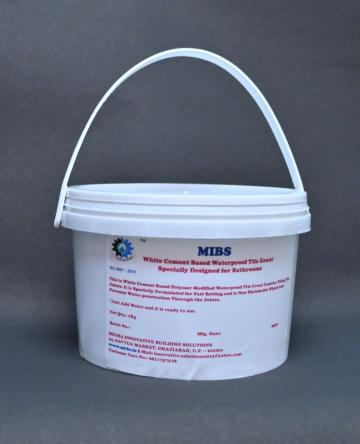 MIBS WHITE CEMENT WATERPROOF TILE GROUT 1 KG