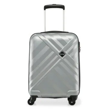 Stony Brook by Nasher Miles Crystal Hard-Sided Polycarbonate Cabin Silver 20 inch |55cm Trolley Bag