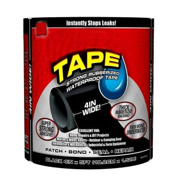 Glorial Star Waterproof Flex Tape Super Strong Adhesive Sealant Tape to Stop Leakage of Kitchen leak Black 4