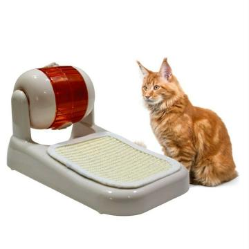 Taiyo Pluss Discovery Cat Food Dispenser 2 In 1 Cat Food Treat Ball With Scratching Plate For Cats