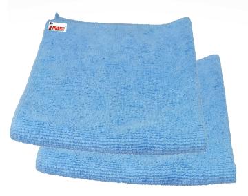MAST Multicolor Microfiber Cloth (Pack of 2) Color: Blue | Size: 40 X 40 CM
