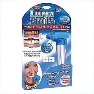 FRESTYQUE Tooth Polisher Whitener Stain Remover with LED Light Luma Smile Rubber Cups