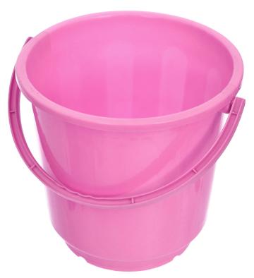 Kuber Industries Bucket|Plastic Bucket for Bathroom|Bucket for Bathing|Unbreakable Bucket with Handle|16 Liter (Pink)