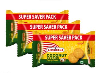 Bonn Americana Crispy and Crunchy Coconut Cookies Family Pack (500g x 3), Buy 2 Get 1 Free