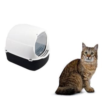 Taiyo Pluss Discovery Cat Litter Box, Closed Typed Cat Litter Box with Litter Scoop (Color May Vary)