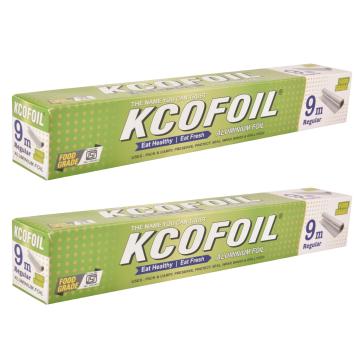 Kcofoil Aluminium Foil 9mtr Aluminium Foil Paper (Pack of 2, 18 m)