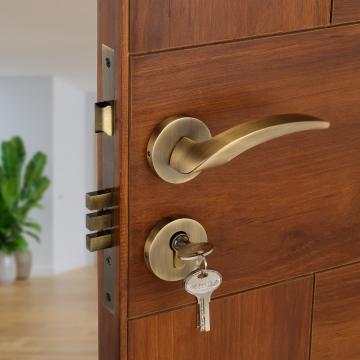 LAPO 115 Premium Mortise Door Handle Locks for All The Doors of Home/Office (Antique)