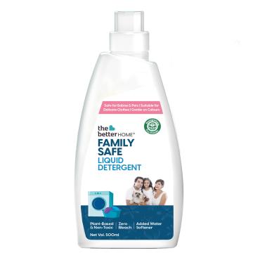 The Better Home Laundry Liquid Detergent for Top & Front Load Washing Machine 500ml| Non Toxic and Natural Laundry Liquid | Baby and Pet Safe
