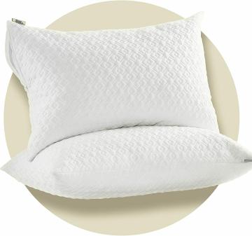 PumPum White Cotton Knitted Pillow Case Protectors 17 inch x 27 inch (Set of 2)