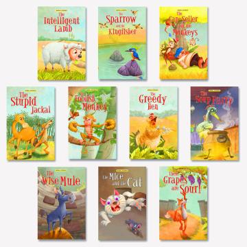 Moral Story Books for Kids (Pack of 10 Books) | 160 Total Pages | Illustrated Stories for Children