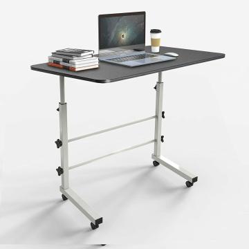 Kawachi Portable Height Adjustable Laptop Study Table Bedside Patient Tray Overbed Table Black