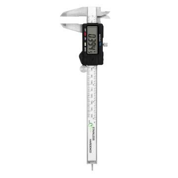 RCSP Stainless Steel Digital Vernier Caliper Measuring Tool Micrometer With Large LCD Screen, mm, Inch Conversion 150 mm, 6 Inch With Auto Shut Off Function And Accuracy