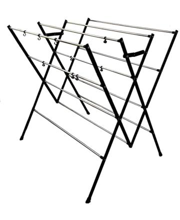 DRY LINE Basic - Folding Cloth Drying Stand/Cloth Dryer Stand with Stainless Steel RODS-Rust Proof/Made in India