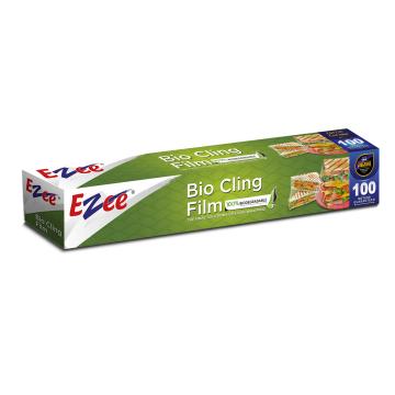 Ezee Biodegradable Cling Foil 100 Mtr I Perfect for Packing & Wrapping Food