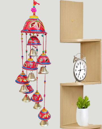 Home Decoration bell round Wall decor Door Hanging Wind chimes Toran set of 1