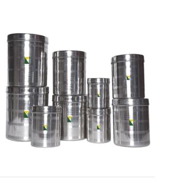 Sinco Stainless Steel Dabba - 500 mL to 5 L, 9 Pcs