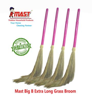 Mast Big B Handmade Extra Long Grass Broom (Pack of 4)