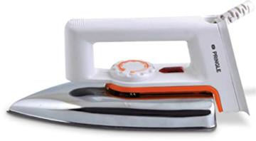 Pringle 750W DI-1101 Lightweight Dry Iron with Automatic Thermostat Indicator Lamp, White