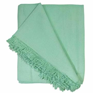 Arvore Sea Green Sea Green Khadi Cotton Arvore Handloom Thick And Heavy Beautiful Khes Comforter Chadar Single Ac Blanket