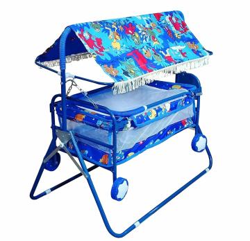 S.S Steelo Art New Born Baby Cradle with Swing and Mosquito net