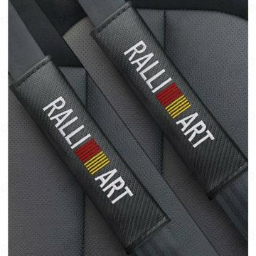 CARIZO 2Pcs Seat Belt Shoulder Pads for Comfort, Embroidered Logo Leather Car Seat Belt Pads Safety Belt Cover (TRD) Compatible with Hyundai Santro Xing (2005-2010)