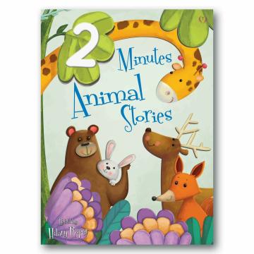 2 Minutes Animal Story Book for Kids (Engaging Short Stories) | Large Size Book