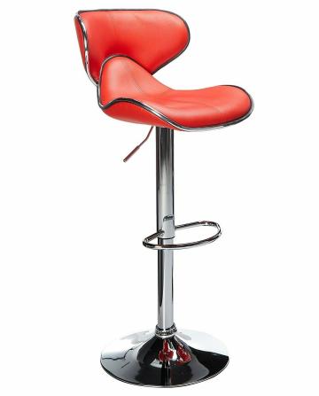MBTC Horse Leatherette Bar Stool Chair in Red Color