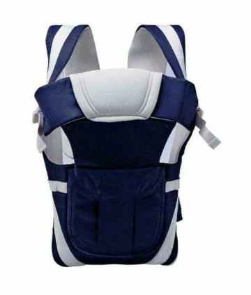 Nagar International Baby Carrier 4 in 1 Position with Comfortable Head Support & Buckle Straps Black