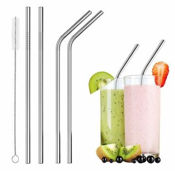 KATHIYAWADI Steel Straws + Straw Cleaning Brush | Straws for Drinking Juice | Metal Straw | Eco Friendly Products | Stainless Steel Straw | Strow | Straw for Kids | Reusable Straw | Steel Sipper with Straw