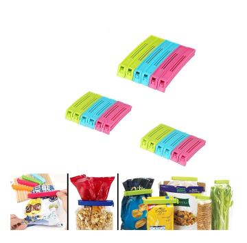ZooY Multicolour Plastic Snack Bag Sealing Clip for Kitchen (Set of 18)