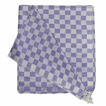 Arvore Purple Dobby Checks Cotton Arvore Handloom Bhagalpuri Chadar Summer Blanket Khes Top Sheet Ac Blanket