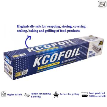 KCOFOIL FOOD GRADE Aluminum Foil Roll Paper 20+5Mtr Free Pack of 1 Aluminium Foil (25 m)