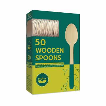 Status Wooden Spoon Pack of 50