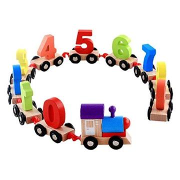 Yamkay Children Wooden Digital Small Train 0-9 Number Educational Toys Pack of 1