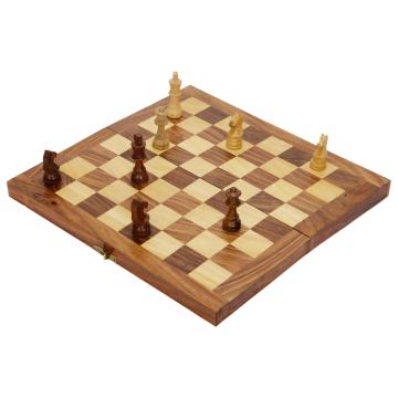 JD Sports Tournament Wooden 12 Inch Chess with pawns