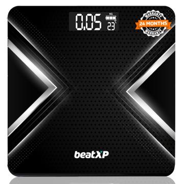 beatXP Gravity X Digital Weight Machine For Body Mesurement | LCD display | Black