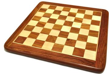 Palm Royal Handicrafts 14 x 14 inch Wooden Chess Board Made of Rosewood , Wooden Chess Board . Educational Board Games Board Game ()