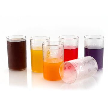 ZooY 6 Pcs Plastic Unbreakable Multi-Purpose Transparent Water/Juice Glass Set ( 300 ML ,Clear)