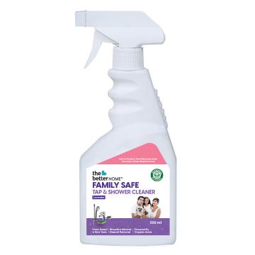 The Better Home Shower and Tap Cleaner for Bathroom 500ml | Steel Tap Cleaner Liquid For Bathroom Fittings | Tap Cleaner Liquid Spray | Bathroom Cleaner Spray