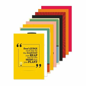 Paper Plain Design Quote and Motivational Poster_1 (Size 45 x 30 cm) Set of 10