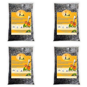 Parrots Wizard Sunflower Seeds For Birds - 900 g (Pack of 4)