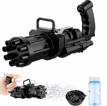 DealBindaas Bubbles Gatling Machine 8-Hole Battery Operated Electric Gun Toy