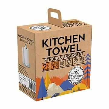 The Honest Home Company 2 Ply Kitchen Towel Tissue Roll 120 Pulls - (Pack of 2 x 60 Pulls)