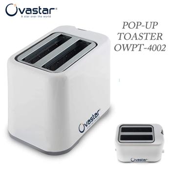 OVASTAR White Color 2 Slice Automatic Pop-Toaster (Pack of 1) OWPT-4002N