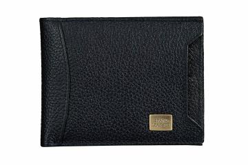 BRAND LEATHER, BL Handmade Black Genuine Leather Mens wallets Bag