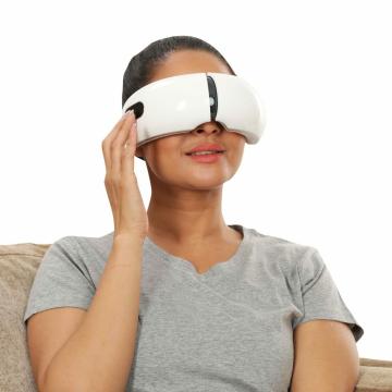 JSB HF103 Eye Massager with Vibration, Air Pressure, Heat & Music Stress Relief Relax Machine, White